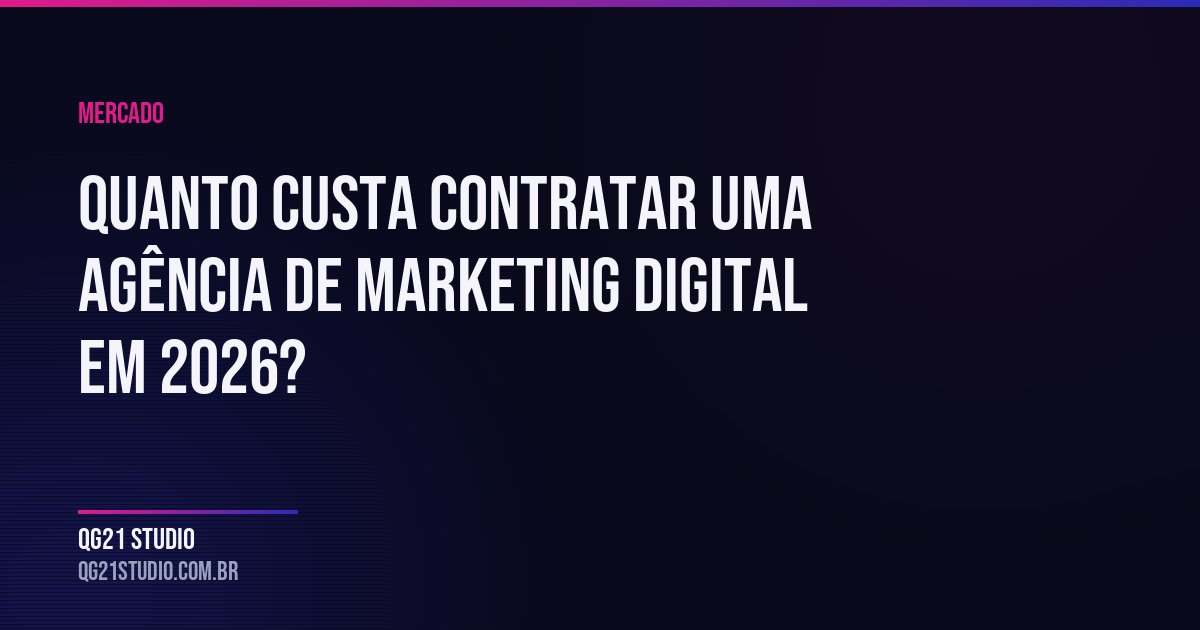 Quanto custa contratar uma agência de marketing digital em 2026?